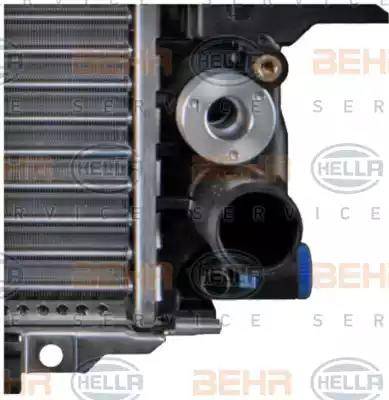 HELLA 8MK 376 715-261 - Radiator, engine cooling autospares.lv
