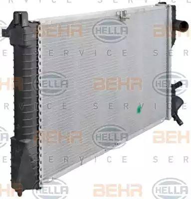 HELLA 8MK 376 711-681 - Radiator, engine cooling autospares.lv