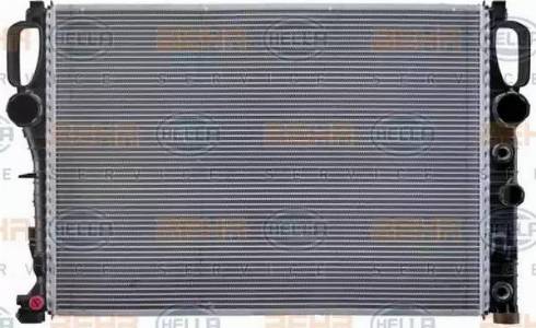 HELLA 8MK 376 718-021 - Radiator, engine cooling autospares.lv