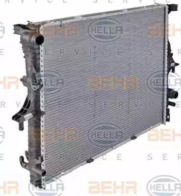 HELLA 8MK 376 718-781 - Radiator, engine cooling autospares.lv