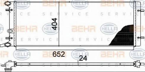 HELLA 8MK 376 713-784 - Radiator, engine cooling autospares.lv