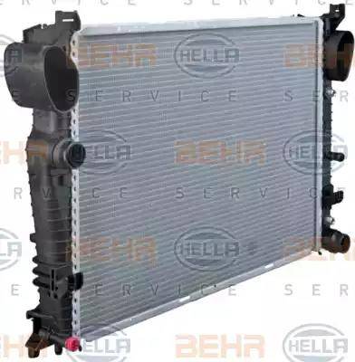 HELLA 8MK 376 712-571 - Radiator, engine cooling autospares.lv