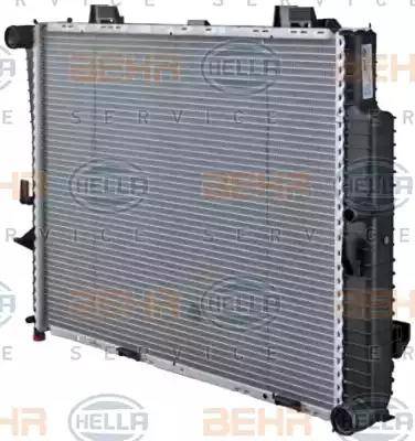 HELLA 8MK 376 712-641 - Radiator, engine cooling autospares.lv