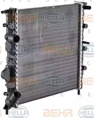 HELLA 8MK 376 712-631 - Radiator, engine cooling autospares.lv