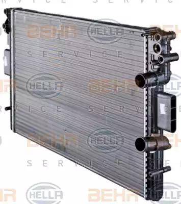 HELLA 8MK 376 724-561 - Radiator, engine cooling autospares.lv