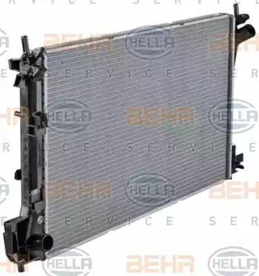 HELLA 8MK 376 726-751 - Radiator, engine cooling autospares.lv