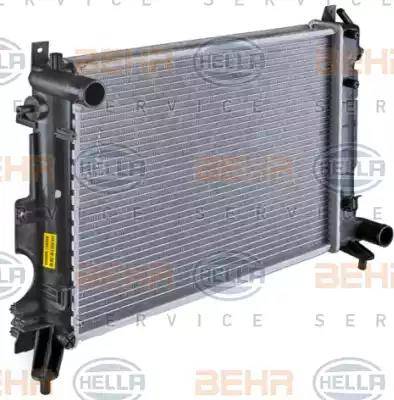 HELLA 8MK 376 720-551 - Radiator, engine cooling autospares.lv