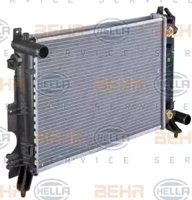 HELLA 8MK 376 720-531 - Radiator, engine cooling autospares.lv