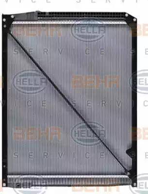 HELLA 8MK 376 721-231 - Radiator, engine cooling autospares.lv