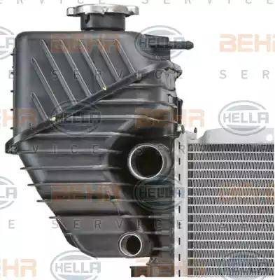 HELLA 8MK 376 722-001 - Radiator, engine cooling autospares.lv