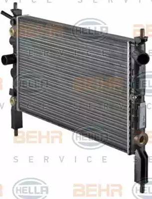 HELLA 8MK 376 771-051 - Radiator, engine cooling autospares.lv