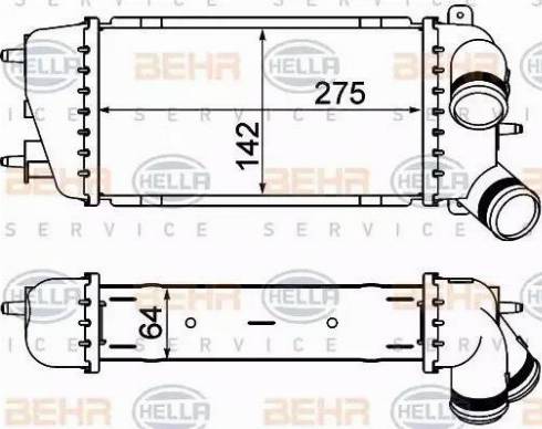 HELLA 8ML 376 760-714 - Intercooler, charger autospares.lv