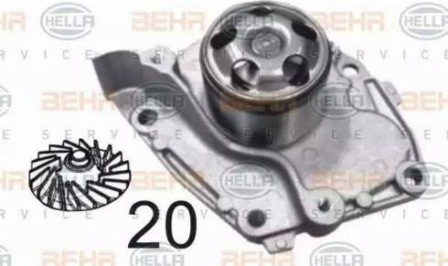 HELLA 8MP 376 810-404 - Water Pump autospares.lv