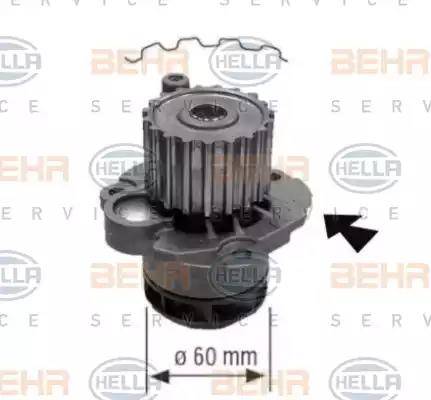 HELLA 8MP 376 810-094 - Water Pump autospares.lv