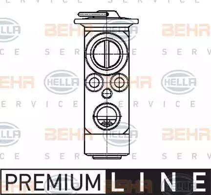 HELLA 8UW 351 239-401 - Expansion Valve, air conditioning autospares.lv