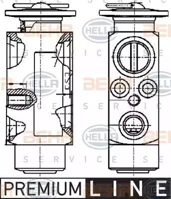 HELLA 8UW 351 239-011 - Expansion Valve, air conditioning autospares.lv