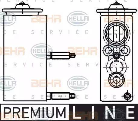 HELLA 8UW 351 234-421 - Expansion Valve, air conditioning autospares.lv