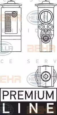 HELLA 8UW 351 234-231 - Expansion Valve, air conditioning autospares.lv