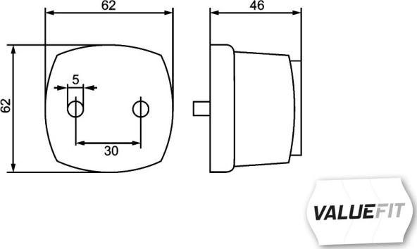 HELLA 2PS 357 012-001 - Side Marker Light autospares.lv