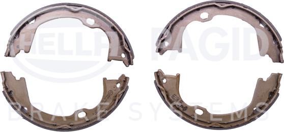 HELLA PAGID 8DA 355 050-911 - Brake Shoe Set, parking brake autospares.lv