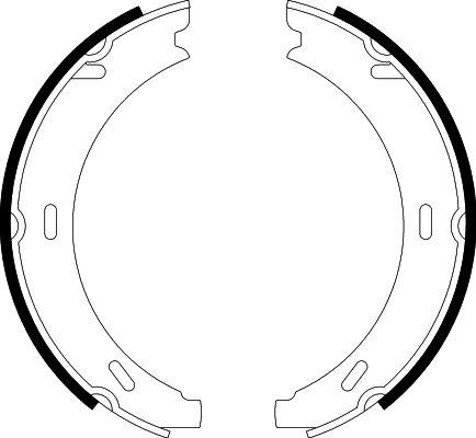 HELLA PAGID 8DA 355 050-551 - Brake Shoe Set, parking brake autospares.lv