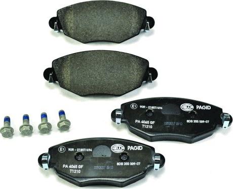 HELLA PAGID 8DB 355 009-071 - Brake Pad Set, disc brake autospares.lv