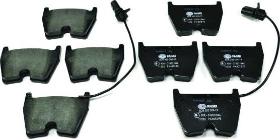 HELLA PAGID 8DB 355 009-191 - Brake Pad Set, disc brake autospares.lv