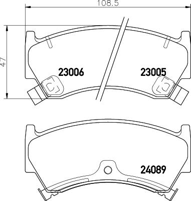 HELLA PAGID 8DB 355 009-821 - Brake Pad Set, disc brake autospares.lv