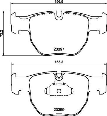 HELLA PAGID 8DB 355 009-301 - Brake Pad Set, disc brake autospares.lv