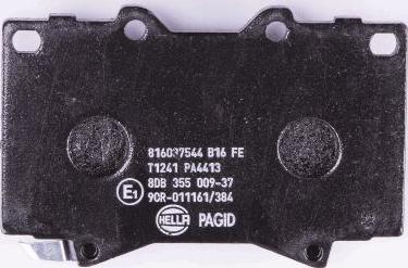 HELLA PAGID 8DB 355 009-371 - Brake Pad Set, disc brake autospares.lv