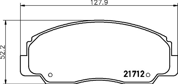 HELLA PAGID 8DB 355 009-781 - Brake Pad Set, disc brake autospares.lv