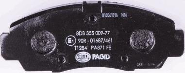 HELLA PAGID 8DB 355 009-771 - Brake Pad Set, disc brake autospares.lv