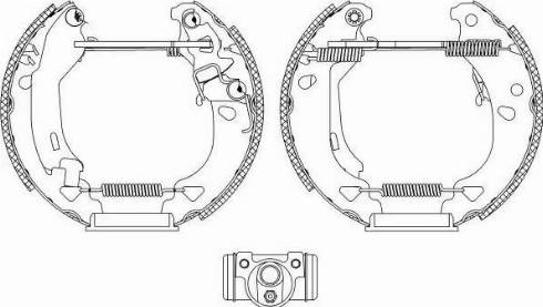 HELLA PAGID 8DB 355 004-341 - Brake Shoe Set autospares.lv