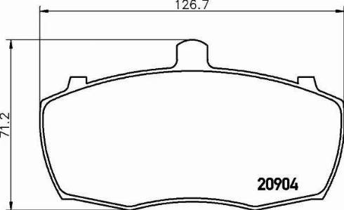 HELLA PAGID 8DB 355 005-851 - Brake Pad Set, disc brake autospares.lv