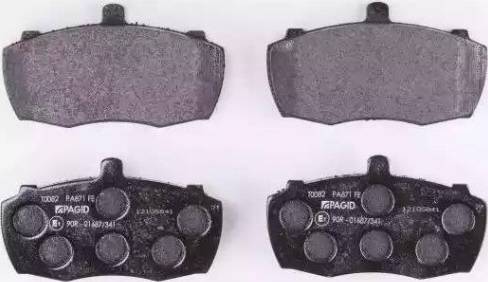 HELLA PAGID 8DB 355 005-851 - Brake Pad Set, disc brake autospares.lv