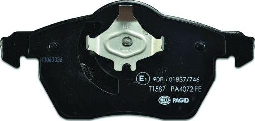 HELLA PAGID 8DB 355 006-921 - Brake Pad Set, disc brake autospares.lv