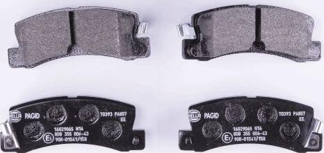 HELLA PAGID 8DB 355 006-431 - Brake Pad Set, disc brake autospares.lv