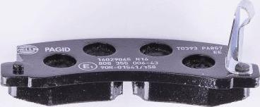 HELLA PAGID 8DB 355 006-431 - Brake Pad Set, disc brake autospares.lv