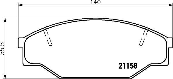 HELLA PAGID 8DB 355 028-971 - Brake Pad Set, disc brake autospares.lv