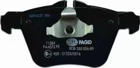 HELLA PAGID 8DB 355 006-891 - Brake Pad Set, disc brake autospares.lv