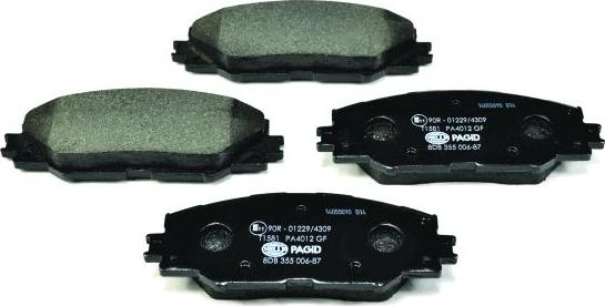 HELLA PAGID 8DB 355 006-871 - Brake Pad Set, disc brake autospares.lv