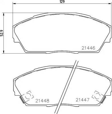 HELLA PAGID 8DB 355 006-301 - Brake Pad Set, disc brake autospares.lv