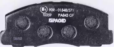 HELLA PAGID 8DB 355 006-221 - Brake Pad Set, disc brake autospares.lv