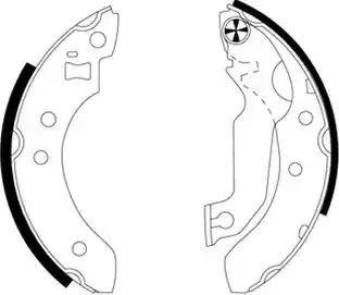 HELLA PAGID 8DB 355 000-601 - Brake Shoe Set autospares.lv