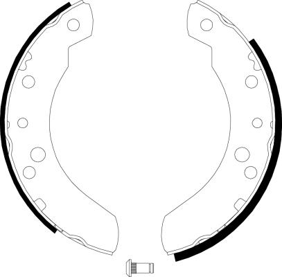 HELLA PAGID 8DB 355 000-881 - Brake Shoe Set autospares.lv