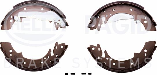 HELLA PAGID 8DB 355 000-731 - Brake Shoe Set autospares.lv