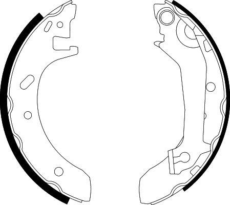 HELLA PAGID 8DB 355 001-461 - Brake Shoe Set autospares.lv