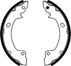 HELLA PAGID 8DB 355 001-161 - Brake Shoe Set autospares.lv