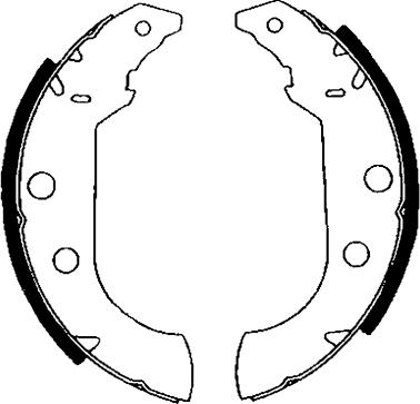 HELLA PAGID 8DB 355 001-101 - Brake Shoe Set autospares.lv