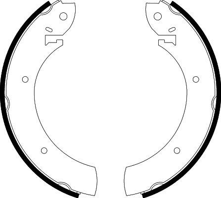 HELLA PAGID 8DB 355 001-391 - Brake Shoe Set autospares.lv